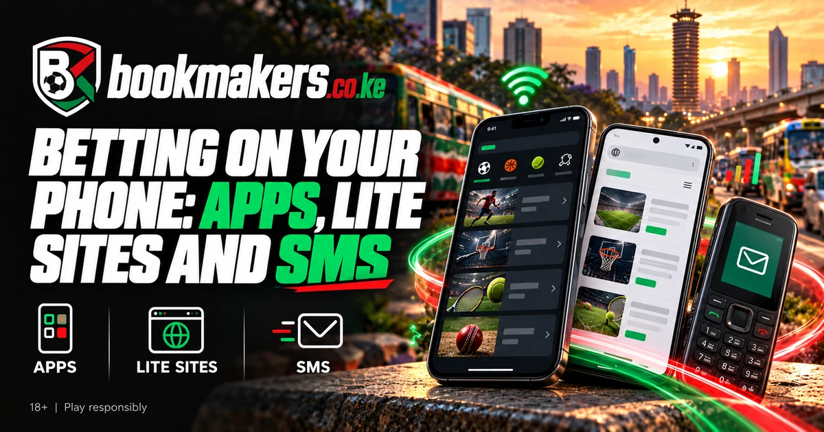 Betting on your phone with apps, lite sites and SMS